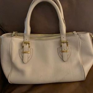Jcrew cream leather small tote